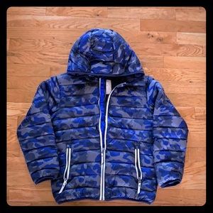 Boy’s Hannah Anderson Blue Camouflage Coat 140 10